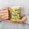 Merry Christmas - Personalisiertes Geschenkset mit kleinem Stollen und goldener Glitzertasse