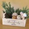Merry Christmas - Pflanzkorb zu Weihnachten mit persönlichem Aufdruck
