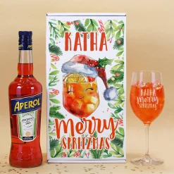 Merry Spritzmas - Aperol Geschenkset mit Glas und Geschenkverpackung