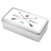 Metalldose als Geschenkverpackung zur Hochzeit mit Initialen und Datum