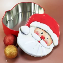 Metall-Gebäckdose Weihnachtsmann
