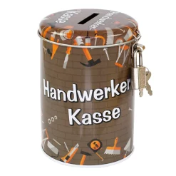 Metall Spardose als Handwerker Kasse