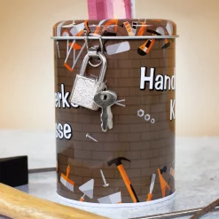 Metall Spardose als Handwerker Kasse