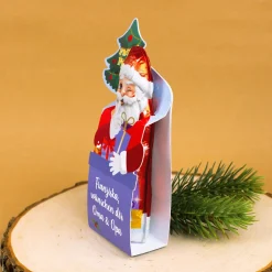 Milka Weihnachtsmann in Geschenkverpackung personalisiert mit Wunschtext | Süßes Weihnachtsgeschenk