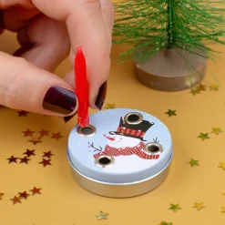 Mini Adventskranz zu Weihnachten mit verschiedenen Motiven inkl. Kerzen