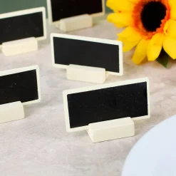 6 Mini Deko Tafel als Platzhalter zur Hochzeit