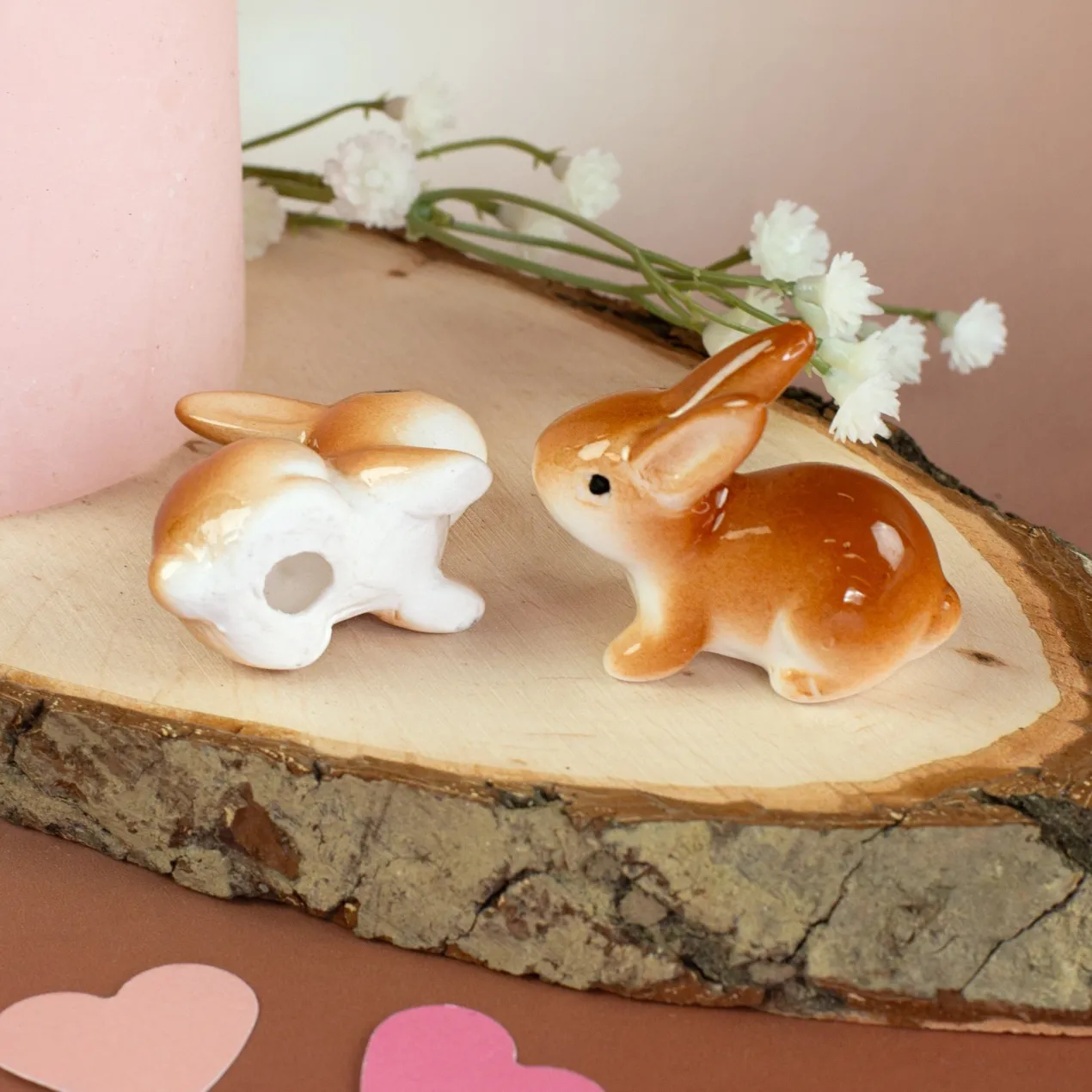 Mini Häschen aus Keramik | Dekoration zu Ostern