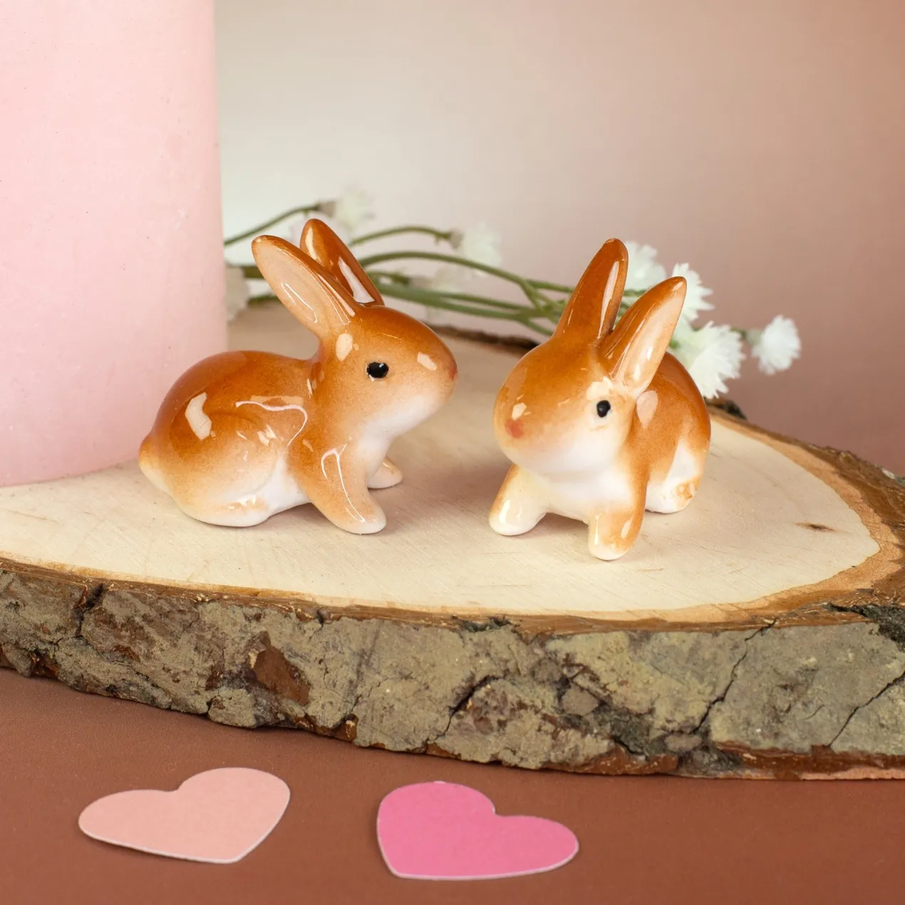 Mini Häschen aus Keramik | Dekoration zu Ostern