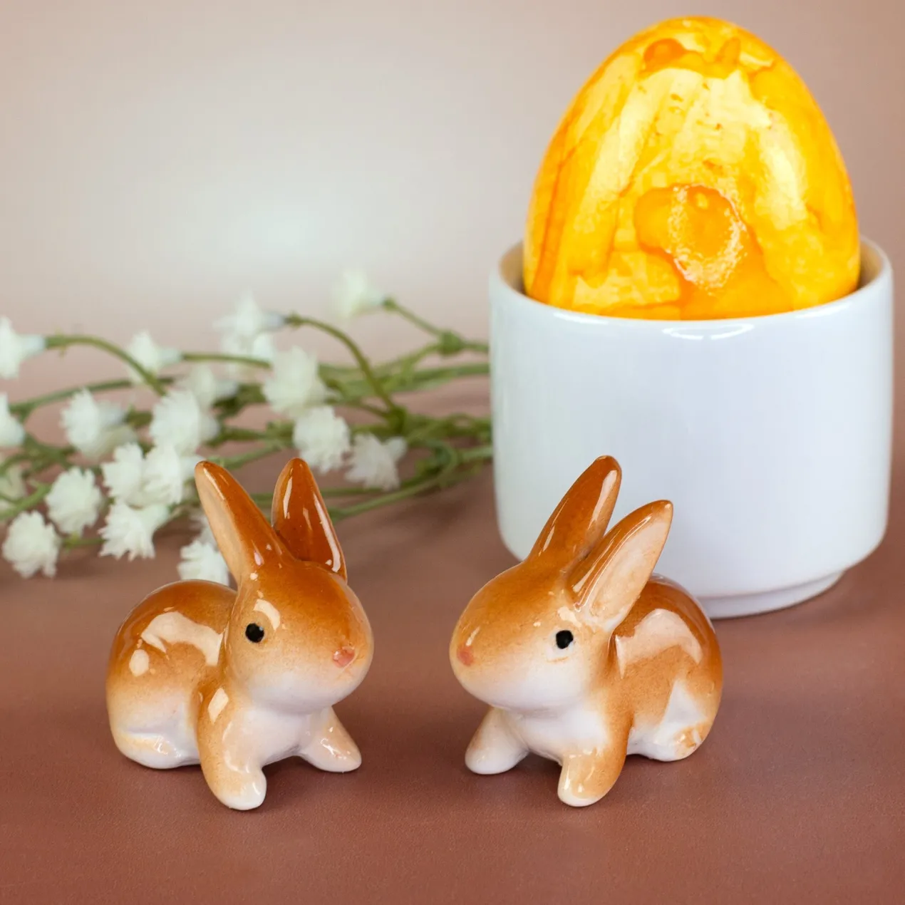 Mini Häschen aus Keramik | Dekoration zu Ostern