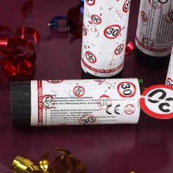 Mini-Konfetti-Kanonen mit Jahreszahl - 4er Set