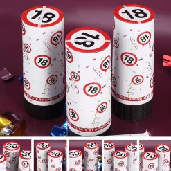 Mini-Konfetti-Kanonen mit Jahreszahl - 4er Set