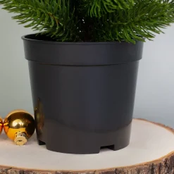 Mini Weihnachtsbaum mit Topf - naturgetreue hochwertige Deko für die Weihnachtszeit | Kunst-Kiefer