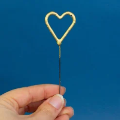 Mini Wunderkerze Herz gold