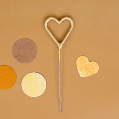 Mini Wunderkerze Herz gold