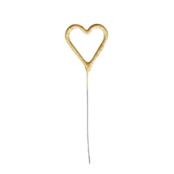Mini Wunderkerze Herz gold