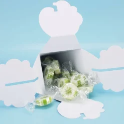 Mini Zuckertüte zur Einschulung mit 10 Bonbons gefüllt und mit Ihrem Wunschnamen bedruckt