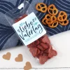 Männerpralinen zum Vatertag personalisiert | Salami Herzen mit Wunschtext als Geschenk zum Männertag