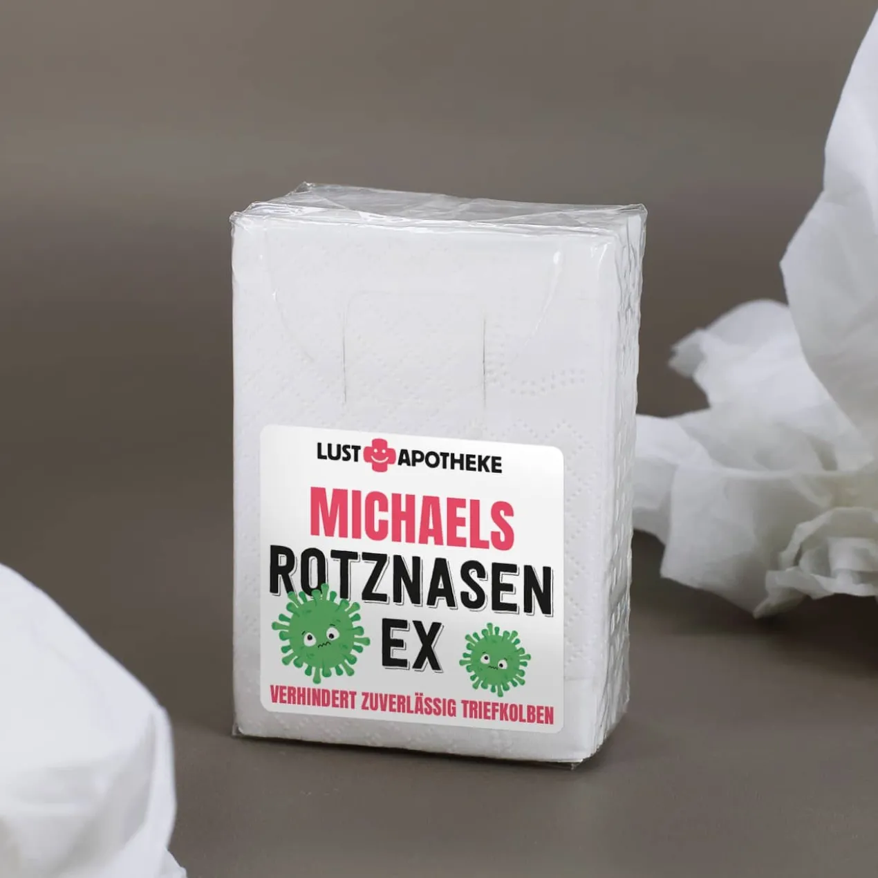 Männerschnupfen Survival Box - Erste Hilfe Set bei großem Mimimi