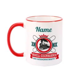 Modell-Eisenbahner aus Leidenschaft - Tasse mit Name