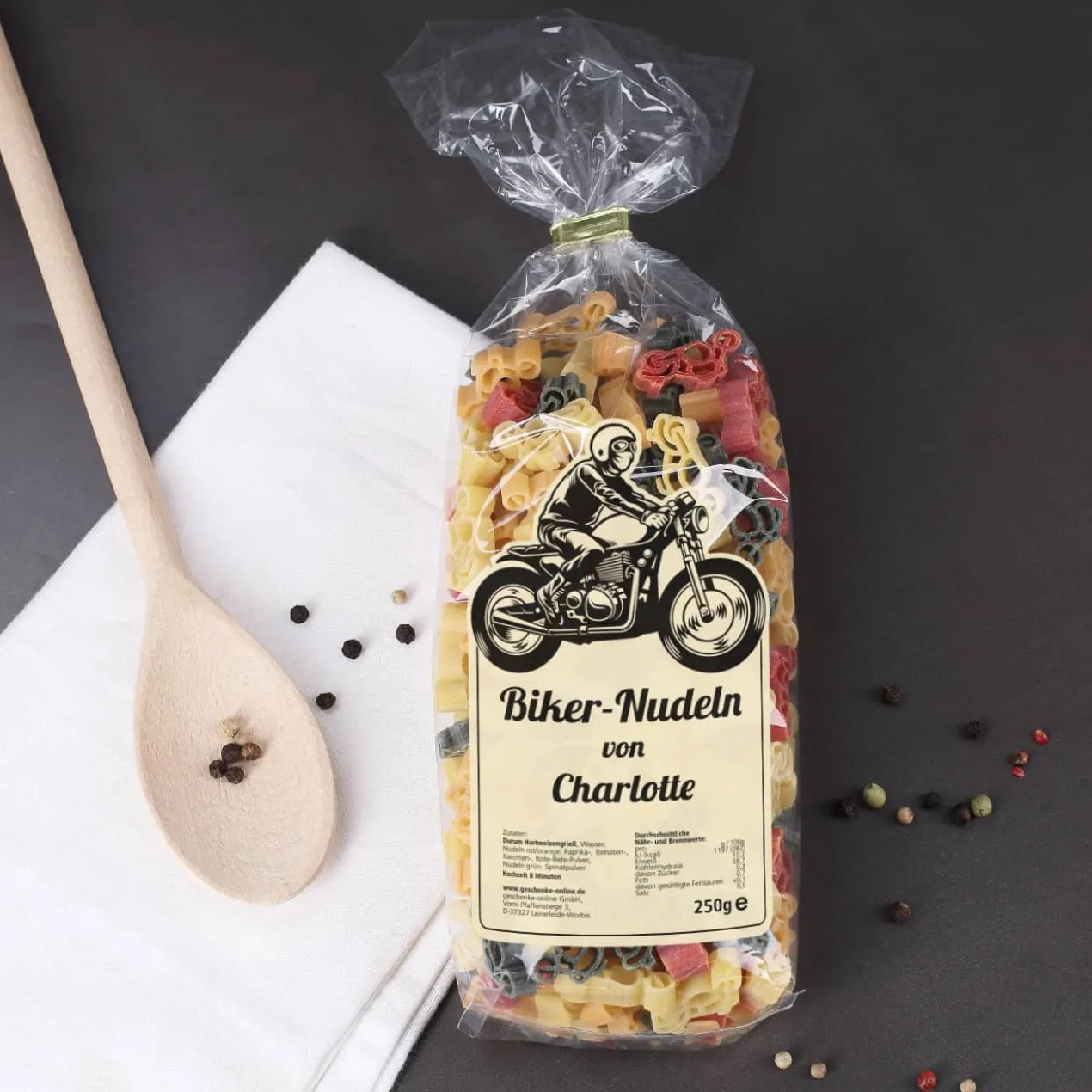 Motorrad-Nudeln für echte Biker