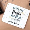Mousepad für den besten Papa mit Ihrem Wunschtext