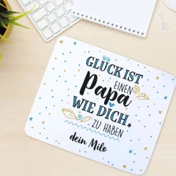 Mousepad für den besten Papa mit Ihrem Wunschtext