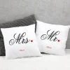 Mr und Mrs Kissen - Set für Paare mit Familienname