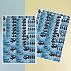 Namens-Aufkleber mit Drache in 3 Größen