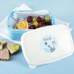 Namensaufkleber mit Meer Motiv und Name personalisiert | 84 Sticker für Kindergarten, Kita & Schule