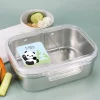 Namensaufkleber mit Panda Motiv und Name personalisiert | 84 Sticker für Kindergarten, Kita & Schule