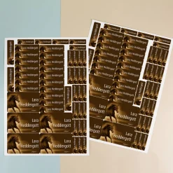 100 Namensaufkleber - Pferd