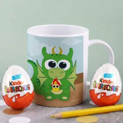 Namenstasse in bunten Frühlingsfarben mit verschiedenen Füllungen