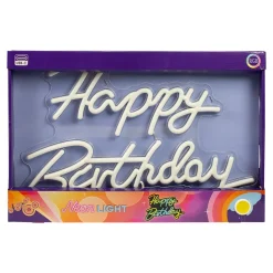 Neon Schild - Happy Birthday 42 x 28 cm