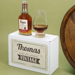 Nicht alt, sondern Vintage - Asbach Uralt Geschenkset mit graviertem Glas