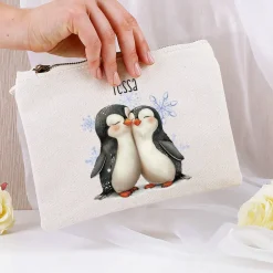 Niedliche Beautycase mit Pinguinmotiv