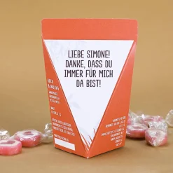 niedliche Geschenktüte für eine kleine Umarmung - mit Bonbons, Schokolade oder ohne Füllung