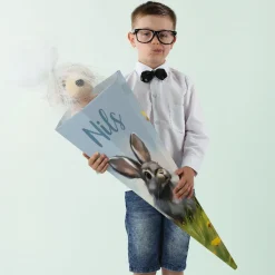niedliche Hasen Schultüte mit Personalisierung