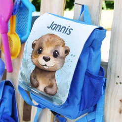 Niedlicher Otter-Kindergartenrucksack mit Wunschname