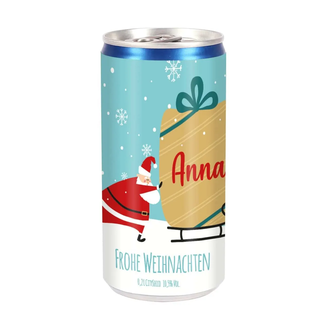 Nikolaus-Piccolo mit Name und Wunschtext