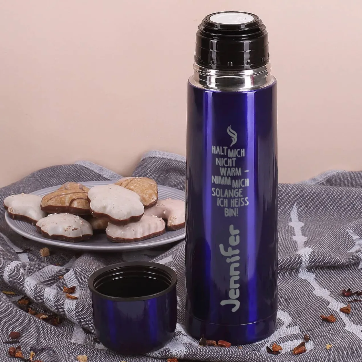 Nimm mich heiß... Thermosflasche mit Name