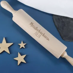 Nudelholz für Meisterbäcker mit Namensgravur