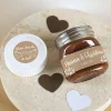 10 Nutella Gläschen als Gastgeschenk zur Hochzeit