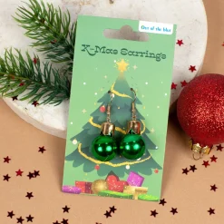 Ohrringe in Weihnachtskugel-Form in 4 Farben | Weihnachtsschmuck