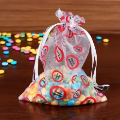 Organza-Beutel Happy Birthday