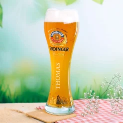 Original Erdinger Weißbierglas mit Gravur Ihres Wunschnamens