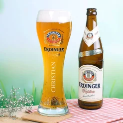Original Erdinger Weißbierglas mit Gravur Ihres Wunschnamens