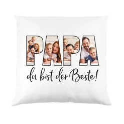 Papa du bist der Beste! - Fotokissen zum Vatertag
