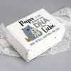 Papa zu sein erfordert keine DNA sondern Liebe - süße Geschenkbox für Stiefpapas