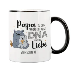 Papa zu sein erfordert keine DNA sondern Liebe - Tasse für Bonus-Papas