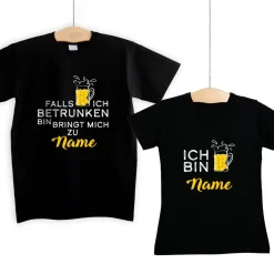 Partner-Shirts - Falls ich betrunken bin, bringt mich zu...